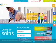 Tablet Screenshot of ch-bassindethau.fr